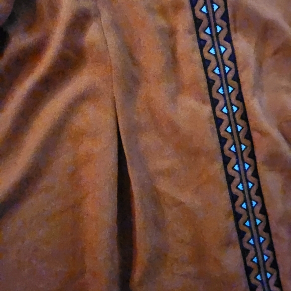 Blu Pepper Boho Burnt Orange Dress Sz S - Picture 4 of 7